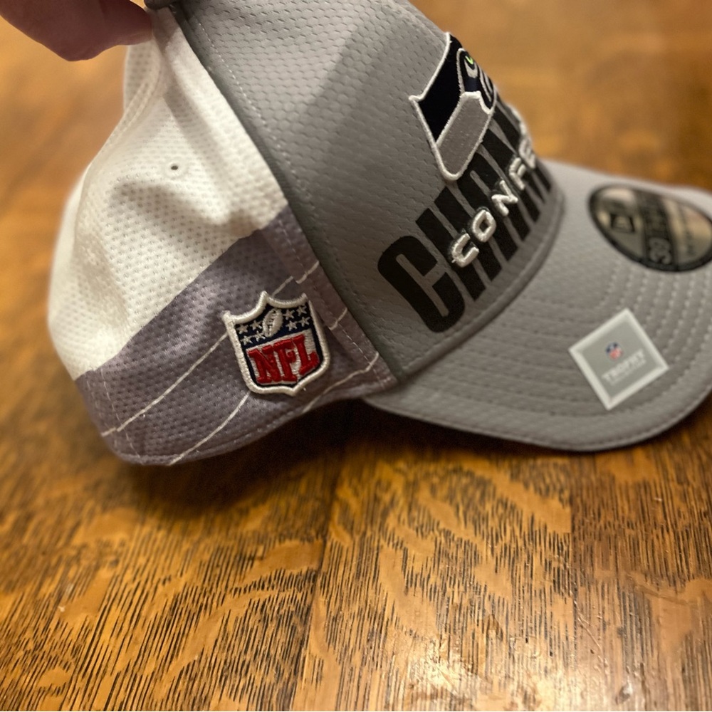 New Era Gray Seahawks Super Bowl XLVIII Champions Stretch Fit Hat OSFM is - Picture 5 of 7
